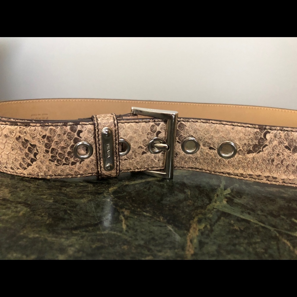 Prada peach python belt, 85/34 - Picture 8 of 8